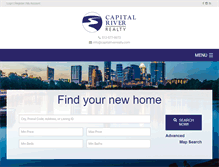 Tablet Screenshot of capitalriverrealty.com